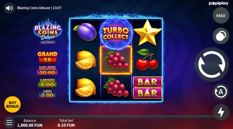 Blazing Coins Deluxe ekran gry